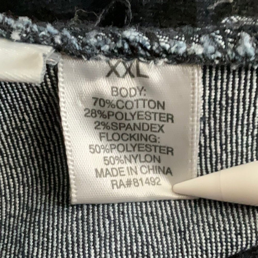 TANTRUMS Denim Jacket w/ruffles & flocking - Picture 7 of 15